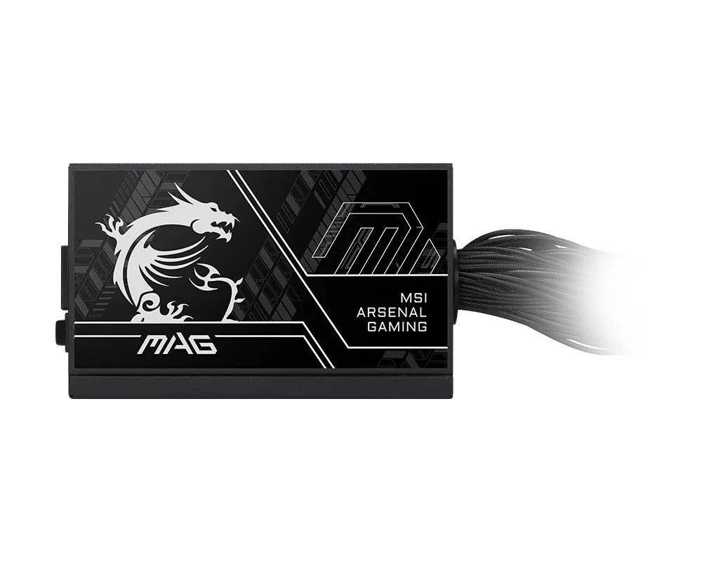 Fuente de Poder MSI MAG A650BN PCIE5 III, Cables Fijos, Certificada 80 Plus Bronze, 12V-2x6, ATX 3.1-3
