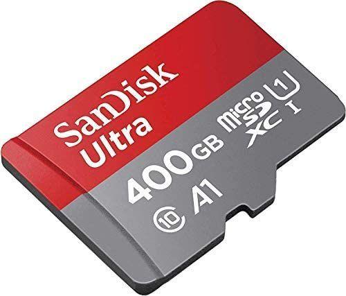 Tarjeta microSDXC SanDisk Ultra, 400 GB UHS-I, Class 10 / Speed Class 1, Incluye Adaptador SD-1
