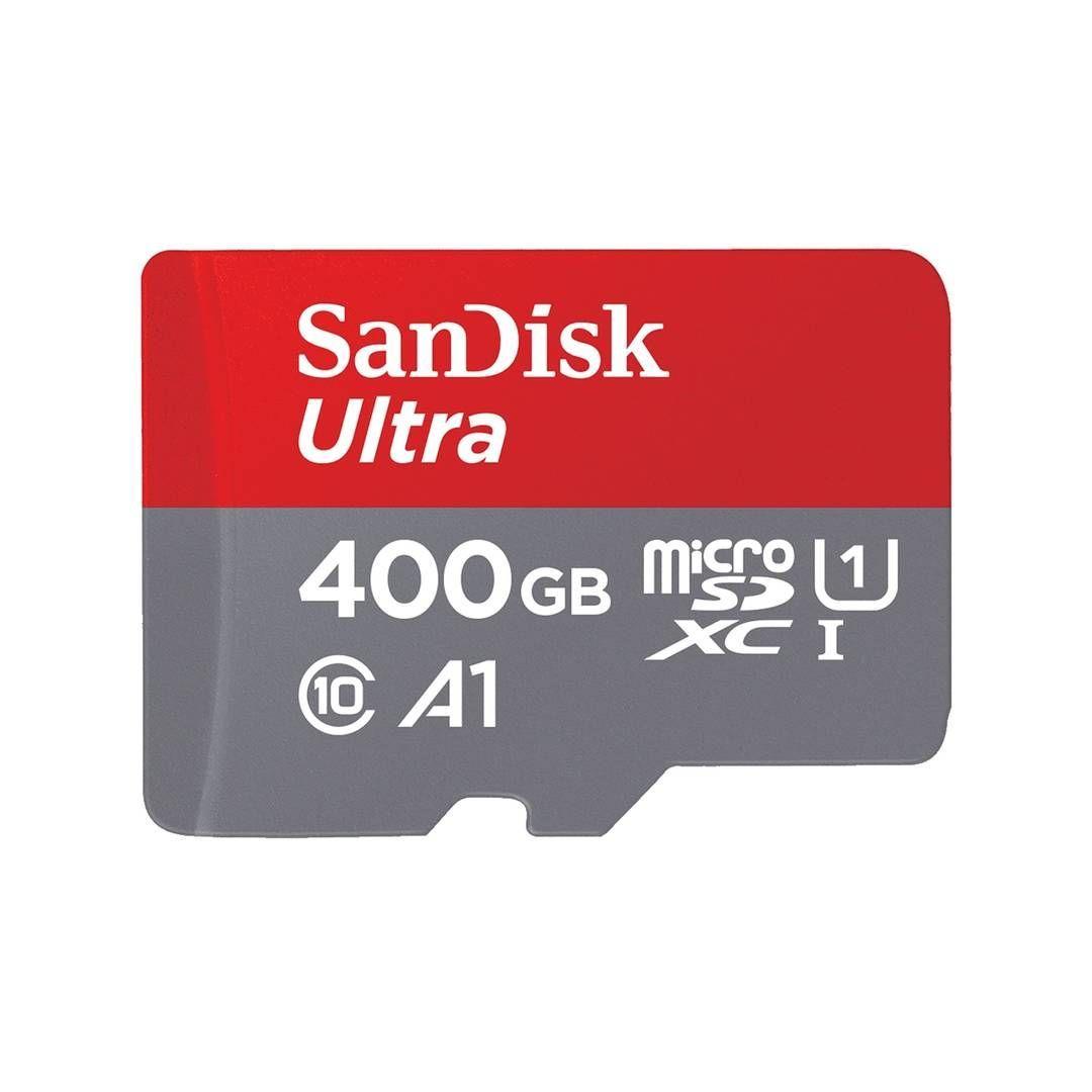 Tarjeta microSDXC SanDisk Ultra, 400 GB UHS-I, Class 10 / Speed Class 1, Incluye Adaptador SD-0