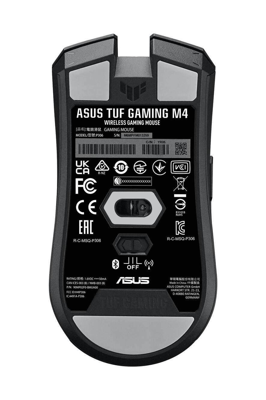 Mouse Gamer ASUS TUF Gaming M4 Wireless 12000 DPI RF Bluetooth Negro-2