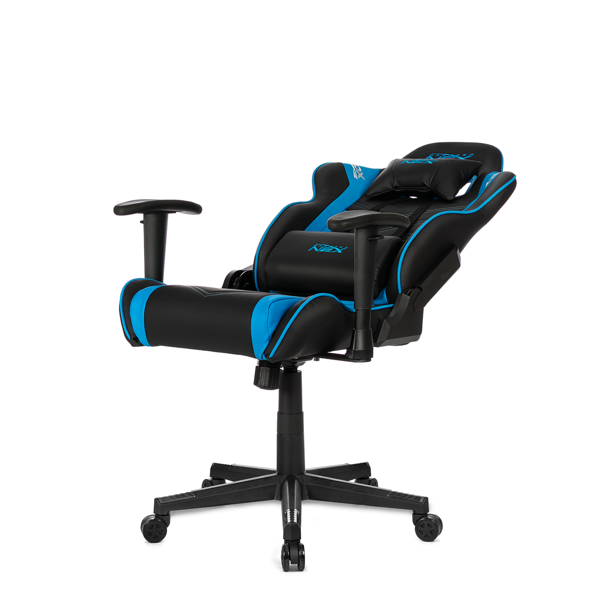 Silla Gamer Pro DXRacer NEX Black Blue MAX 100Kgs-2