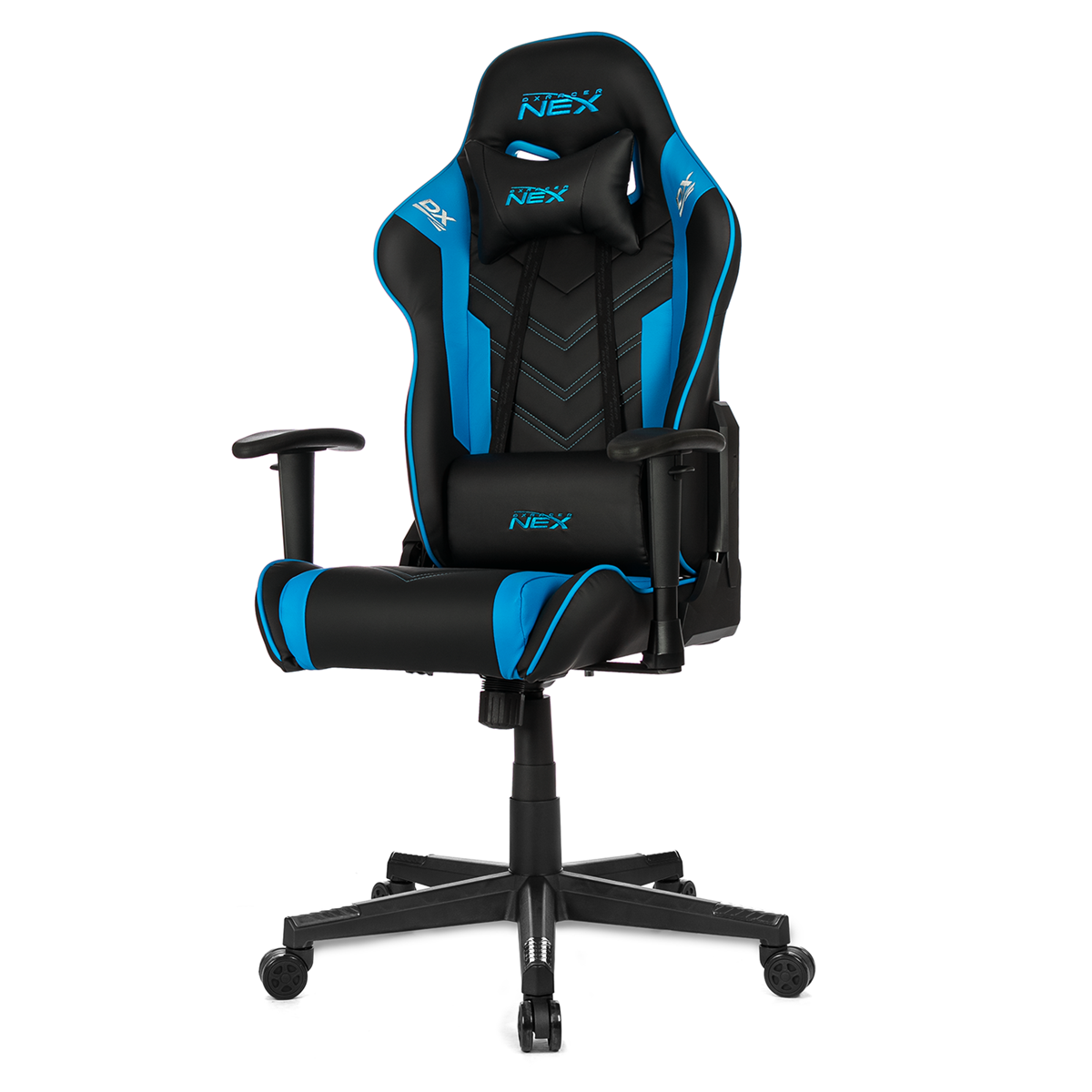 Silla Gamer Pro DXRacer NEX Black Blue MAX 100Kgs-1