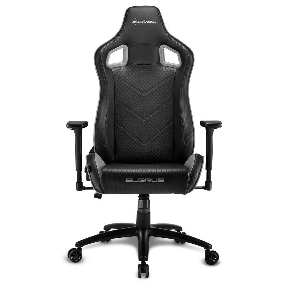 Silla Gamer Profesional Sharkoon ELBRUS 2, Black/Grey, Hasta 150Kg-1