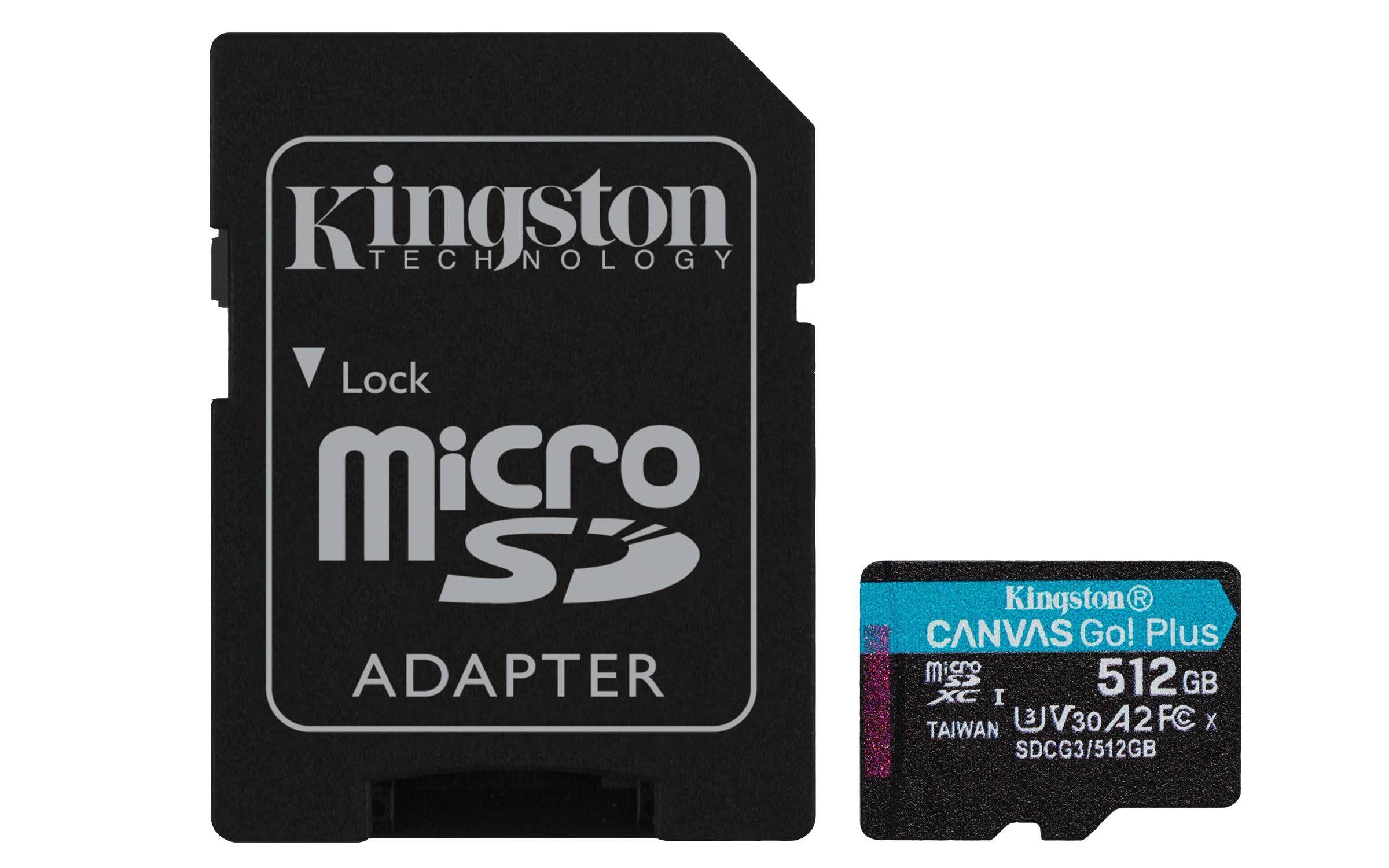 Tarjeta microSDXC Kingston Canvas Go! Plus 512GB -0