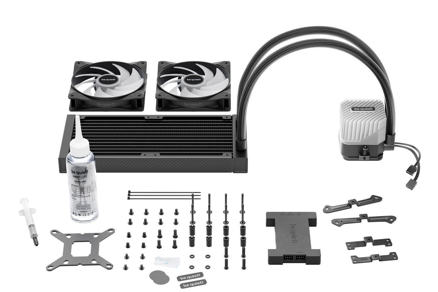 Refrigeración líquida Be quiet! Light Loop 240mm, 2x120mm, ARGB, LGA1851/AM5 -6