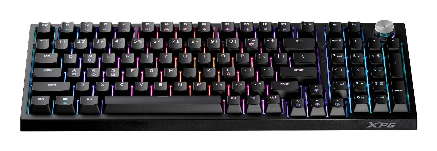 Teclado Gamer Mecánico XPG SORCERER, Switch Red, RGB, 96%, Español, Negro-0