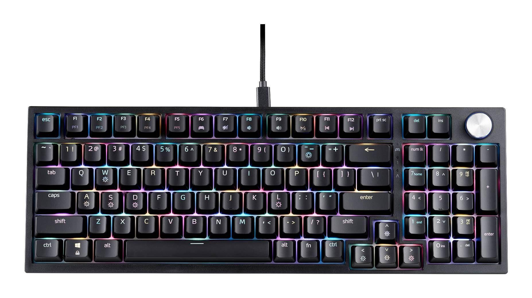 Teclado Gamer Mecánico XPG SORCERER, Switch Red, RGB, 96%, Español, Negro-3