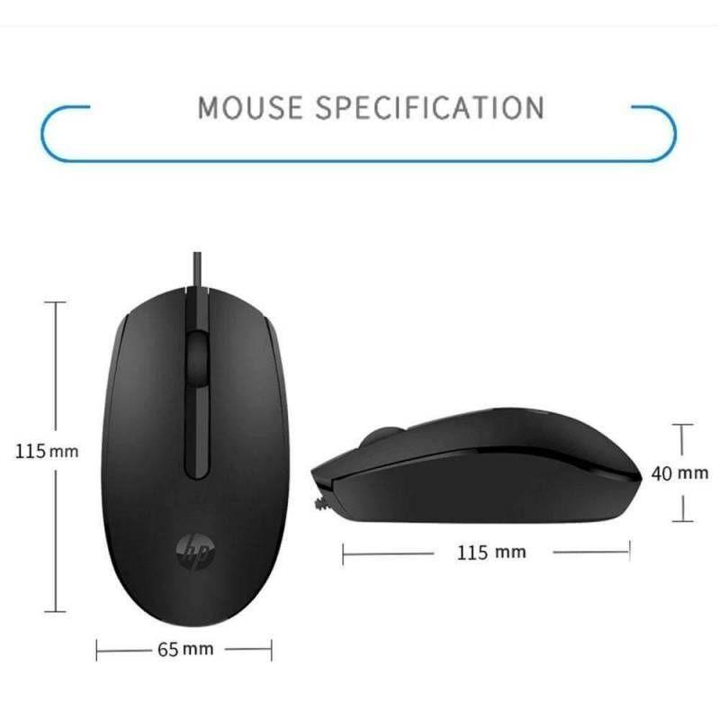 Mouse HP M10, Alambrico, Color Negro-1