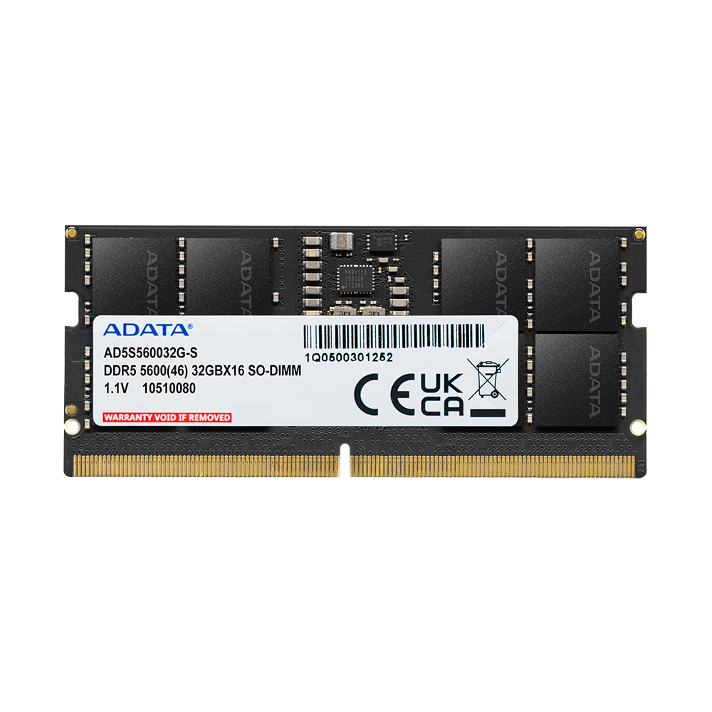 Memoria RAM para Notebook ADATA AD5S560016G-S, 16GB DDR5 5600MT/s, SO-DIMM, Black-0