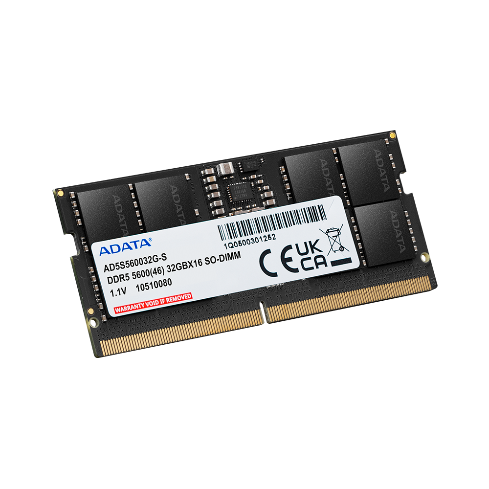 Memoria RAM para Notebook ADATA AD5S560016G-S, 16GB DDR5 5600MT/s, SO-DIMM, Black-1