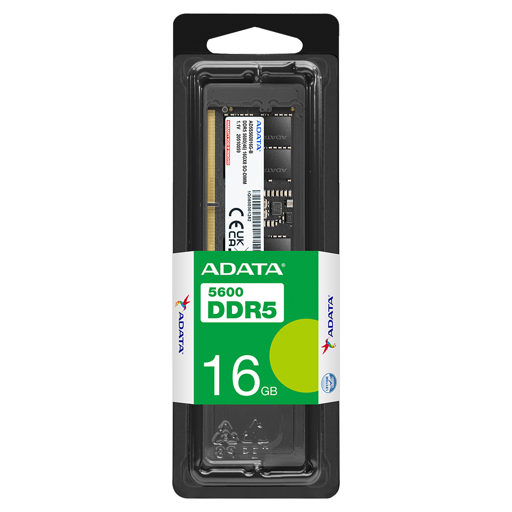 Memoria RAM para Notebook ADATA AD5S560016G-S, 16GB DDR5 5600MT/s, SO-DIMM, Black-2