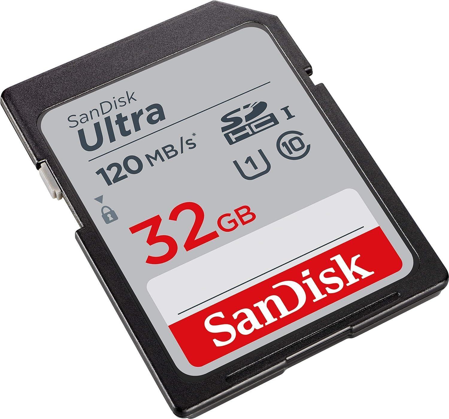 Memoria SDHC SanDisk Ultra 32 GB, UHS-I, U1, Esc. 120MB/s-1