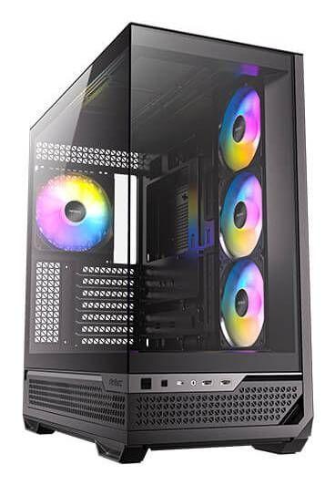 Gabinete Gamer Antec C7 ARGB, Mid Tower E-ATX, 4 Ventiladores ARGB, Vista Panorámica 270°, Negro-0
