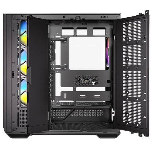 Gabinete Gamer Antec C7 ARGB, Mid Tower E-ATX, 4 Ventiladores ARGB, Vista Panorámica 270°, Negro-1