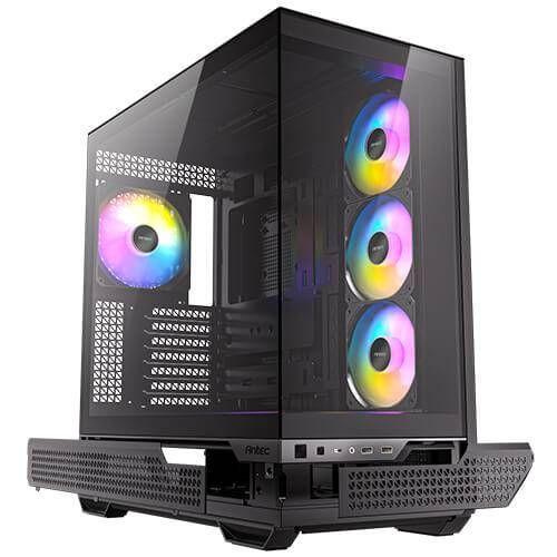 Gabinete Gamer Antec C7 ARGB, Mid Tower E-ATX, 4 Ventiladores ARGB, Vista Panorámica 270°, Negro-6