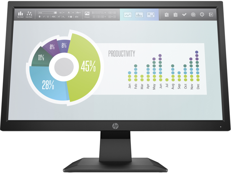 Monitor HP P204v 19,5" HD+ 1600x900, 60Hz, HDMI, VGA-1