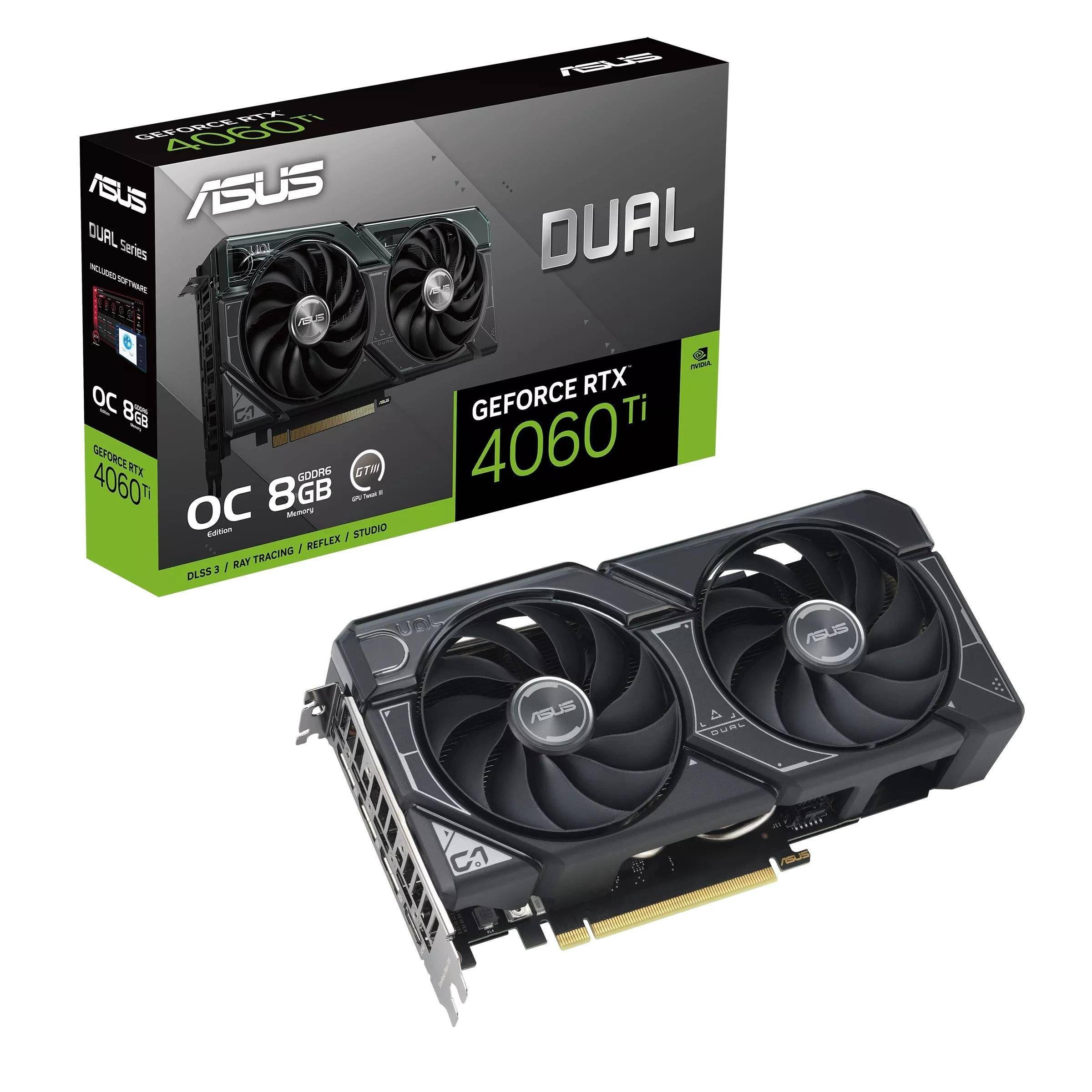 Tarjeta de Video ASUS Dual Nvidia GeForce RTX 4060 Ti OC Edition, 8GB GDDR6, 128-bit, PCIe 4.0-0