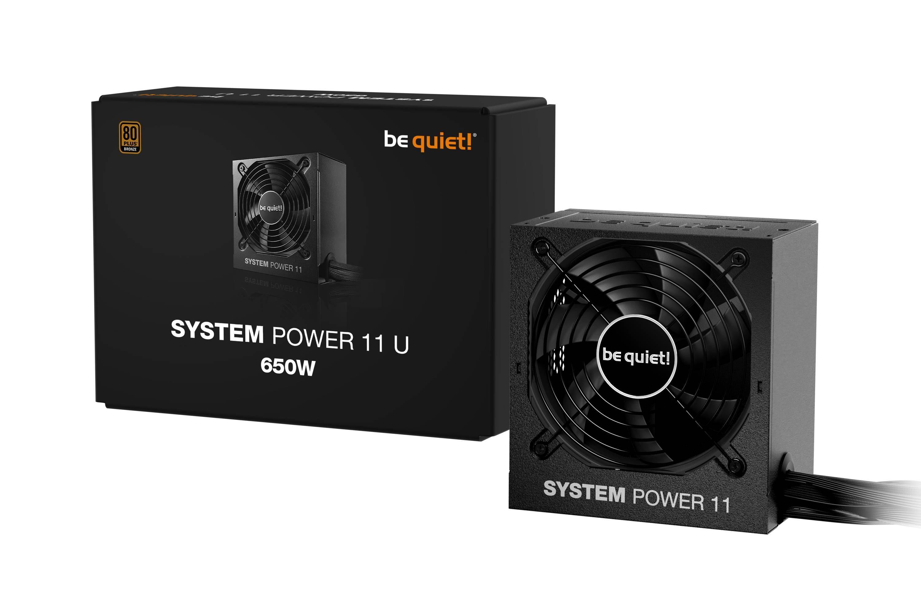 Fuente de Poder Be Quiet! SYSTEM POWER 11U, 650W, Cables Fijos, 80 Plus Bronze, ATX 3.1, PCIe 5.1-2