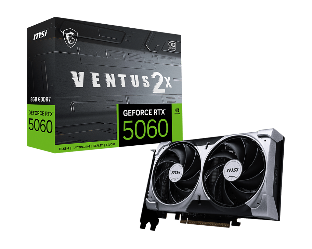 Tarjeta de Video MSI NVIDIA GeForce RTX 5060 VENTUS 2X OC 8GB GDDR7 128 bit PCI e 5 0 x8-3