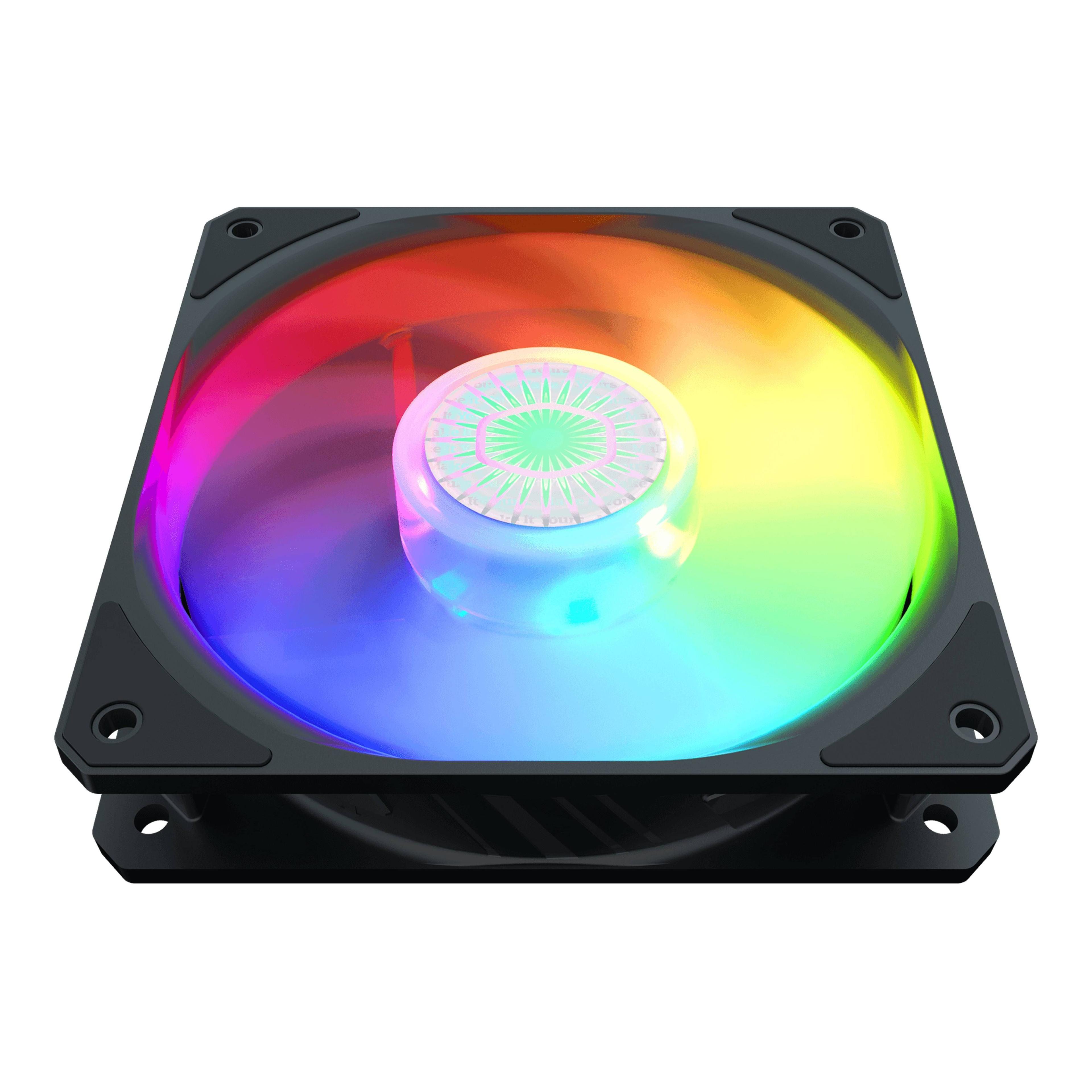 Kit de 3 Ventiladores para PC Cooler Master SickleFlow 120 ARGB, ARGB Direccionable, Negro-2