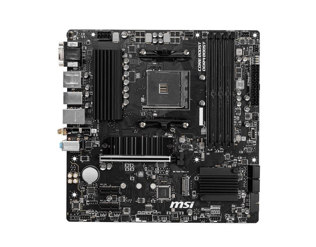Placa Madre MSI PRO B550M PRO-VDH Wifi, AMD Socket AM4, B550, SATA 6Gb/s, 2xM.2, Micro-ATX, DDR4-2