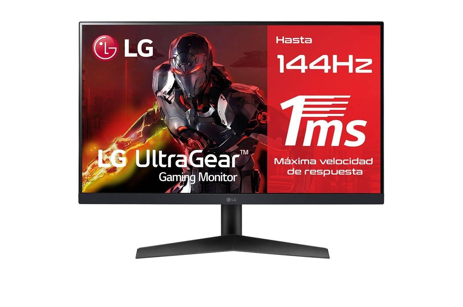 Monitor Gamer LG UltraGear 24GN60R-B, 24" FHD, Panel IPS, 144hz, 1ms, FreeSync Premium, HDR-0