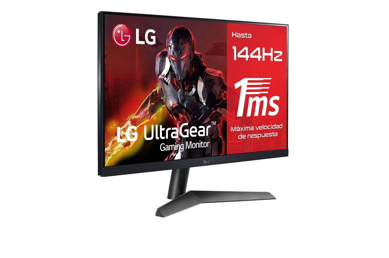 Monitor Gamer LG UltraGear 24GN60R-B, 24" FHD, Panel IPS, 144hz, 1ms, FreeSync Premium, HDR-1