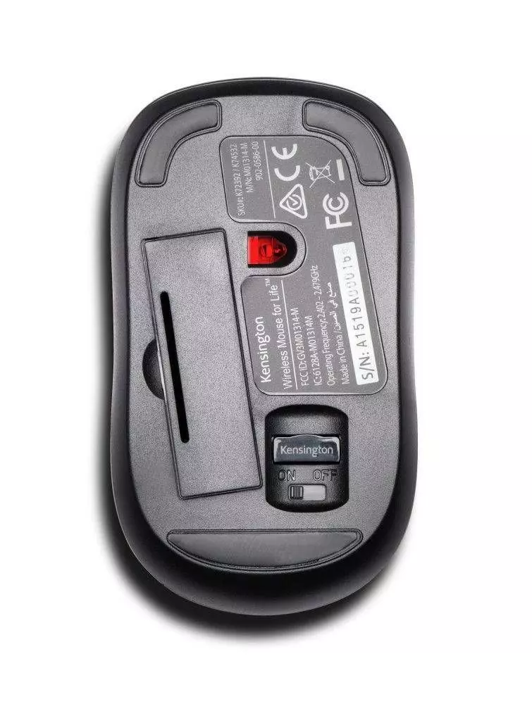 Mouse Kensington For Life 3 Botones 1000DPI Negro-2