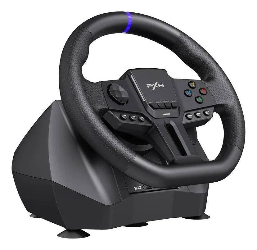 Volante para Simracing PXN V900 Gen 2 Ajustable 270 900 PC PlayStation Xbox Incluye Pedalera-3