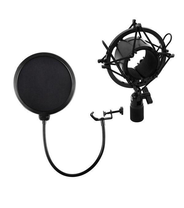 Kit Studio Philco, Micrófono con Soporte, Antipop y Stand-4