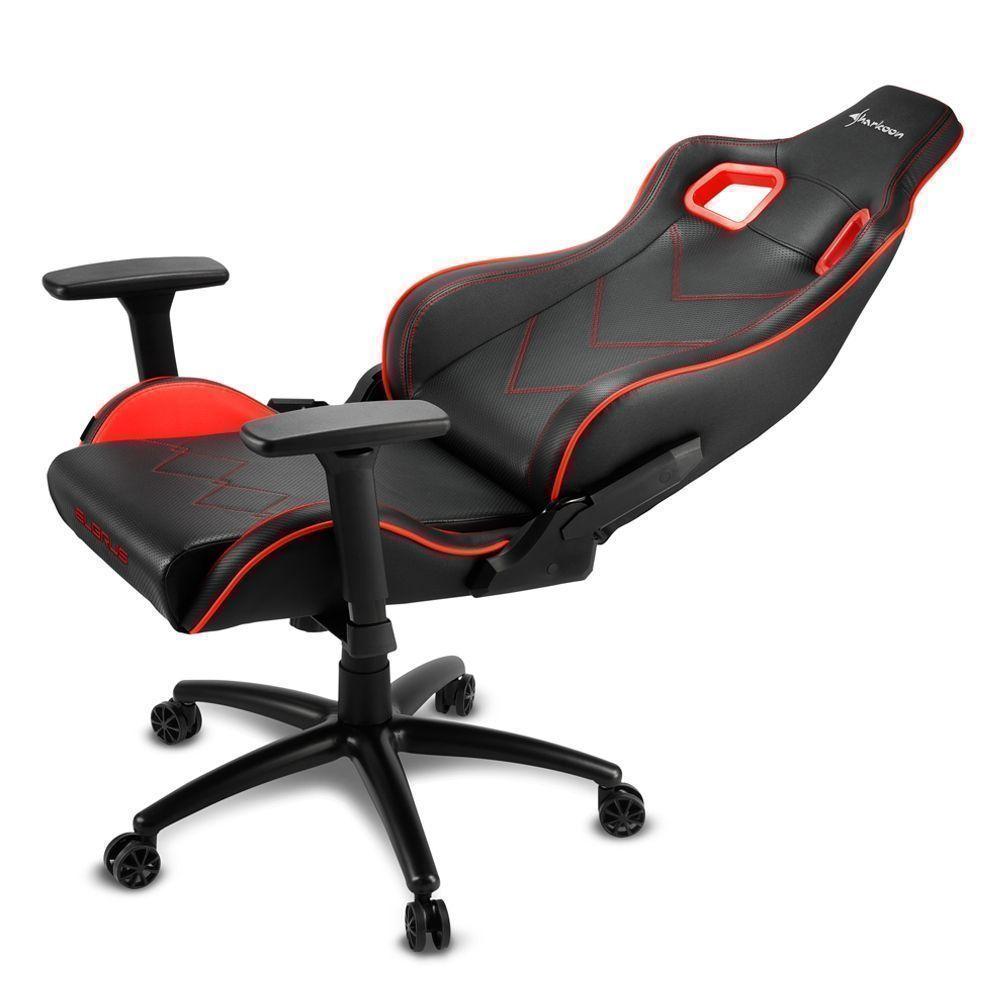 Silla Gamer Profesional Sharkoon ELBRUS 2, Black/Red, Hasta 150Kg-4