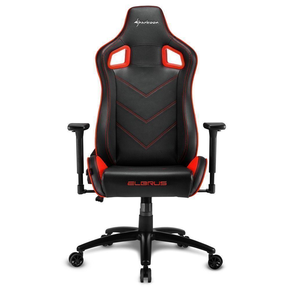 Silla Gamer Profesional Sharkoon ELBRUS 2, Black/Red, Hasta 150Kg-2