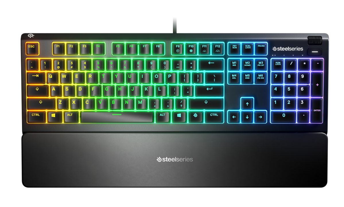 Teclado Gamer SteelSeries Apex 3,RGB,Layout Inglés-0