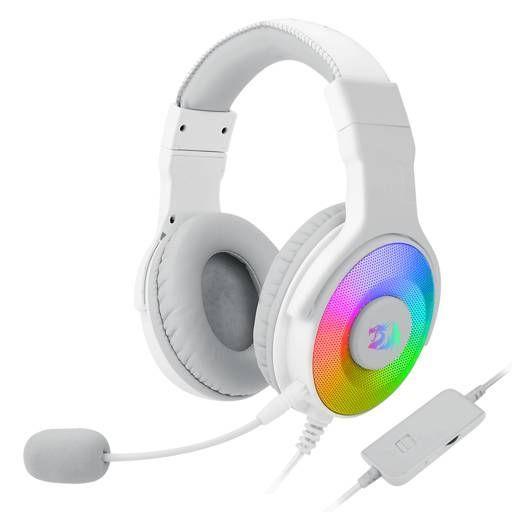 Audífonos Gamer Redragon Pandora H350W, Over-Ear, RGB, Estéreo 7.1, Blanco-0