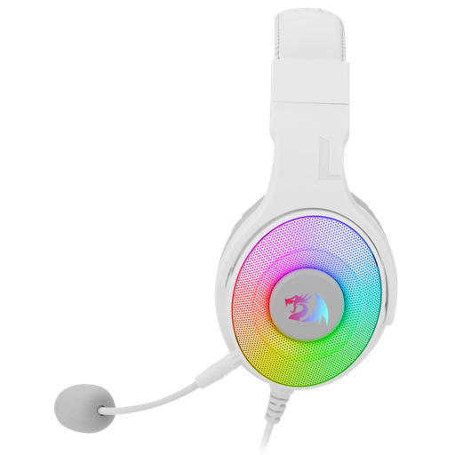 Audífonos Gamer Redragon Pandora H350W, Over-Ear, RGB, Estéreo 7.1, Blanco-1