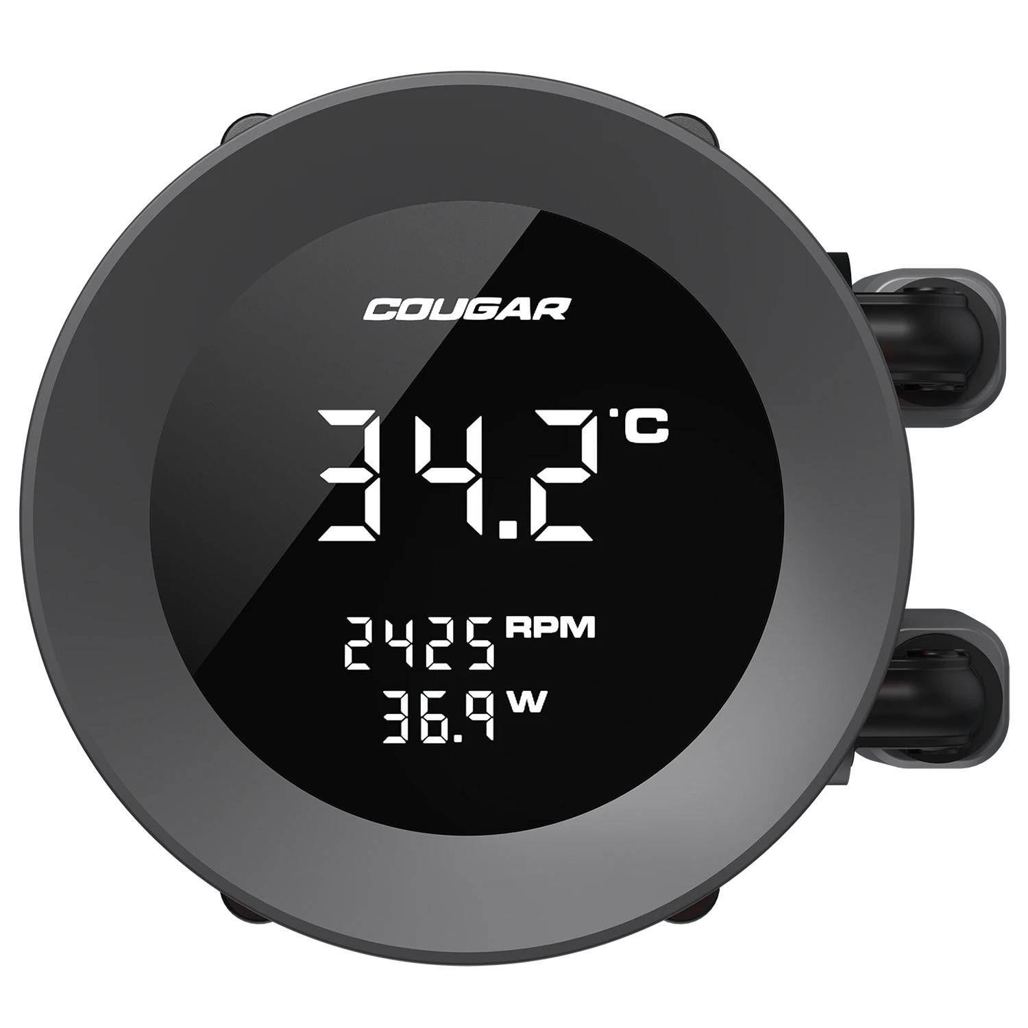 Refrigeracion liquida Cougar AIO Vistek ARGB, 360mm, Pantalla 1.9", Intel/AMD, Negro-2