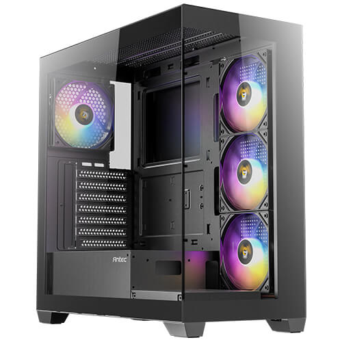 Gabinete Gamer Antec CX300 ARGB Mid Tower ATX Paneles de Vidrio Templado y 4 Ventiladores ARGB-0