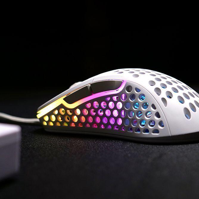 Mouse Gamer XTRFY M4 RGB White 69 g 6 bot 16000 dp-1