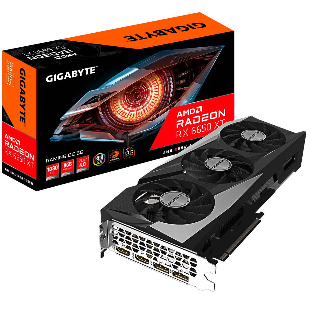 Tarjeta de Video Radeon RX 6650 XT Gaming OC, 8GB, GDDR6, 128-Bit, PCI-e 4.0-0