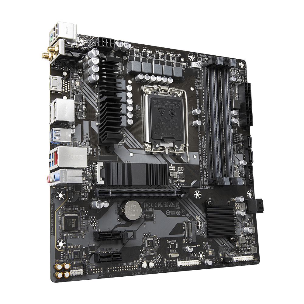 Placa Madre Gigabyte B760M DS3H AX, Micro-ATX, LGA1700, DDR4, M.2, PCI-e 4.0-3