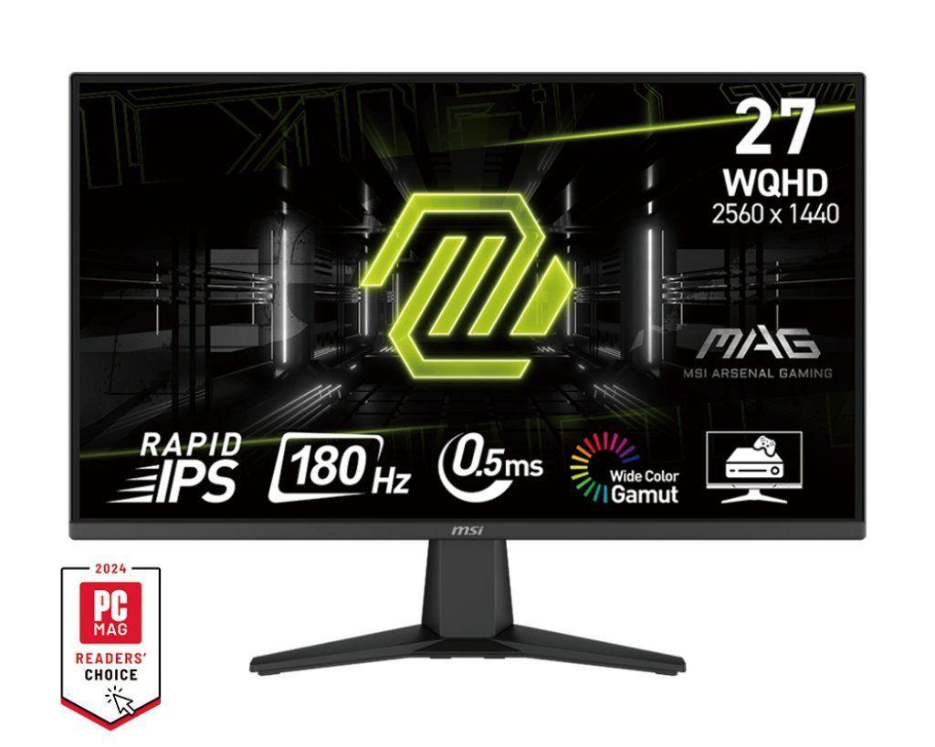 Monitor Gamer MSI MAG 275QF, 27" WQHD, 180Hz, Panel Rapid IPS, 0.5ms GTG, HDR, HDMI, DP-0