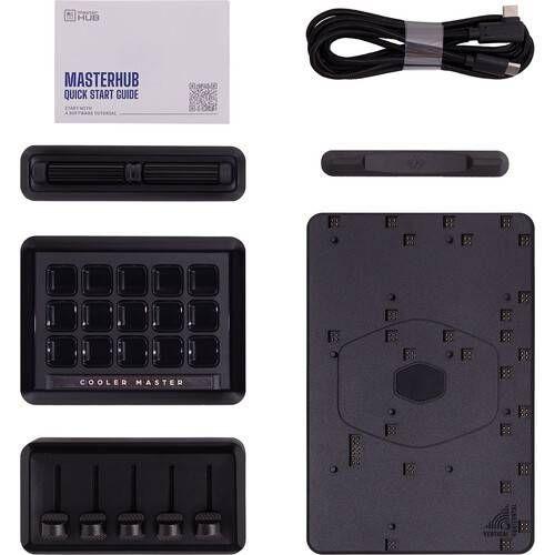 Controladora de Streaming Modular Cooler Master MasterHub Stream Kit, 15 Teclas, 5 Faders, 2 Scroll-2