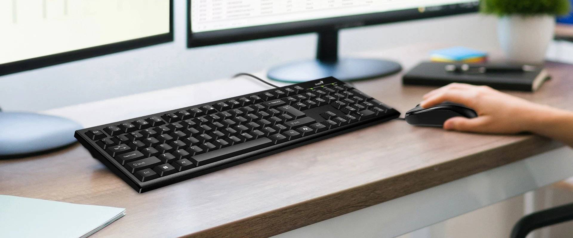 Kit teclado y mouse Genius KM-100SE Copilot, USB, Negro, Productividad básica-2