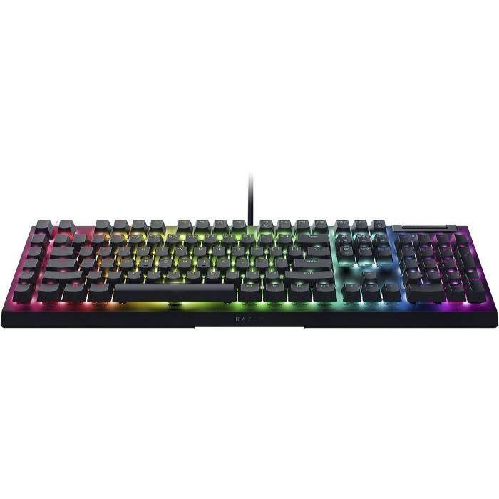 Teclado Gamer Razer BlackWidow V4 X Mec nico Espa ol Switch Yellow RGB Color Negro-1