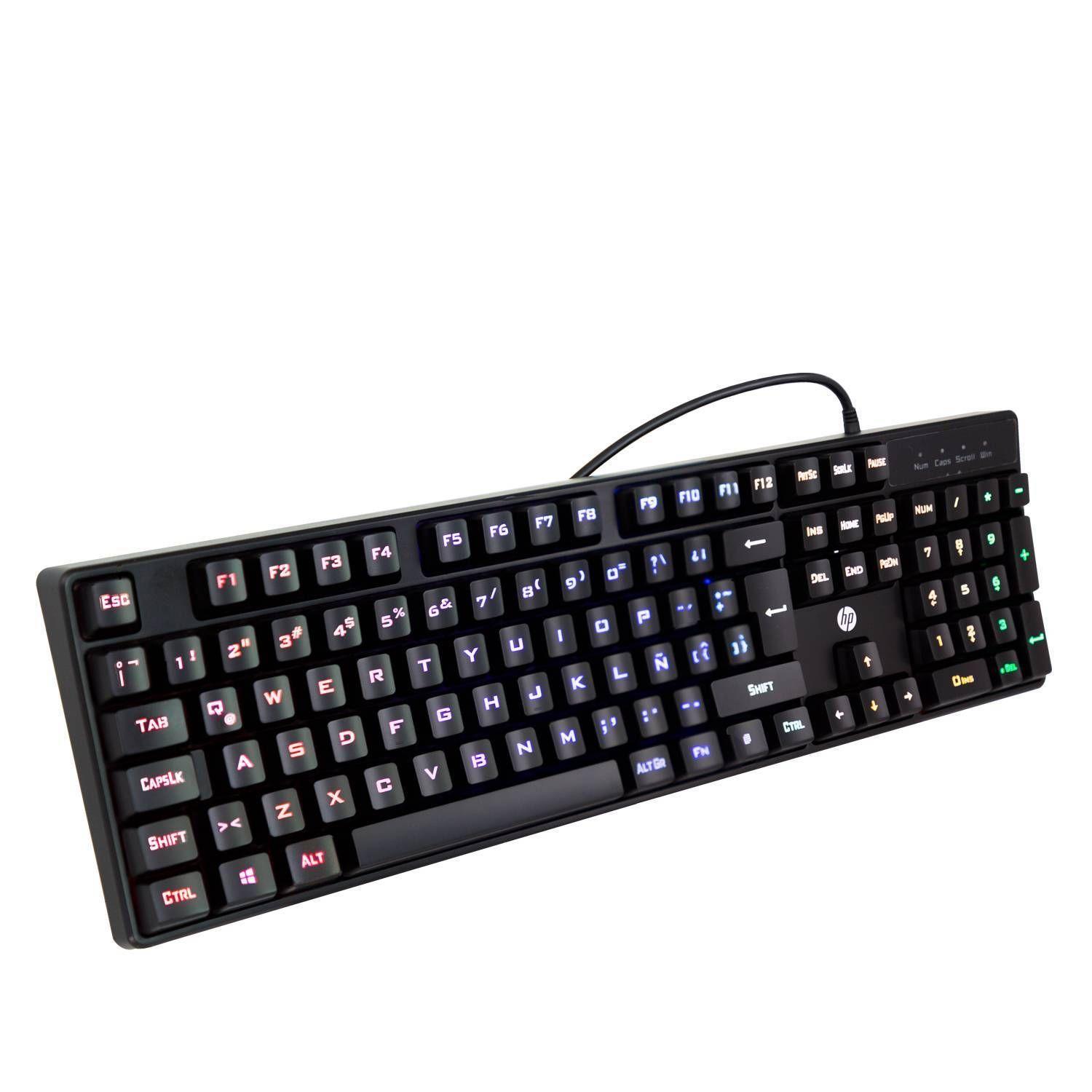 Teclado Gamer de Membrana HP K300, Antighosting-1