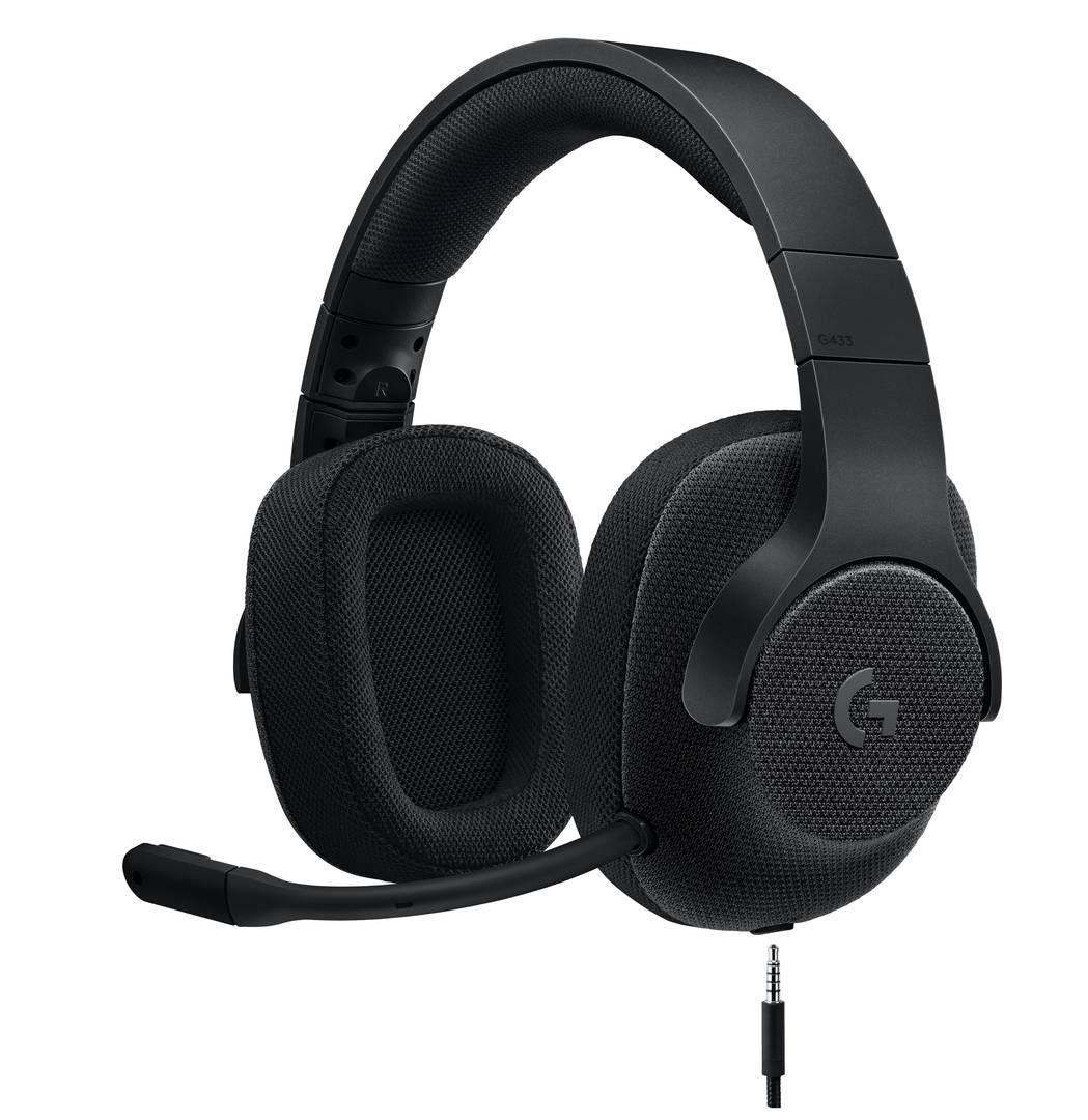 Audifono Gamer  G433 7.1 Wired, Microfono, Sorround Headset, Black-0