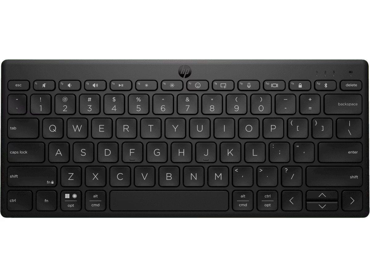 Teclado Inalámbrico HP 350, Bluetooth, Color Negro-1