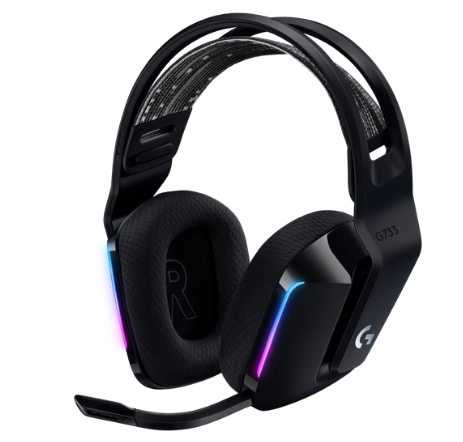 Audífonos Gamer Logitech G733 Lightspeed, Negro-0
