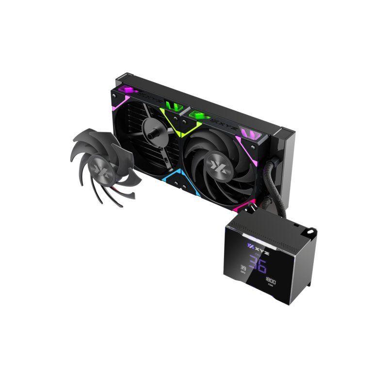 Refrigeración Líquida XYZ HYDROTEMP 240 Black, Alto Rendimiento, Pantalla LCD 3.5", Intel/AMD-2