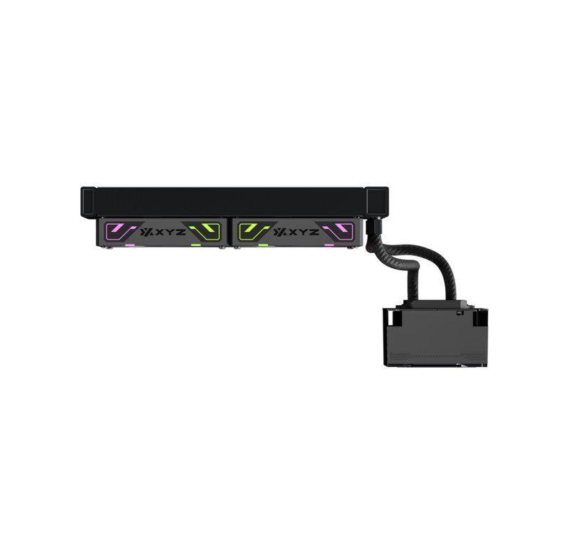 Refrigeración Líquida XYZ HYDROTEMP 240 Black, Alto Rendimiento, Pantalla LCD 3.5", Intel/AMD-3